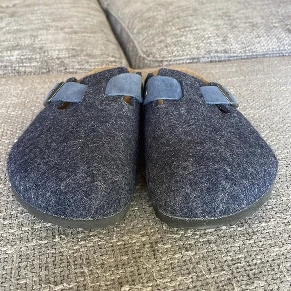 LIKE NEW BIRKENSTOCK Boston Felt/Leather Clogs! - Picture 8 of 14